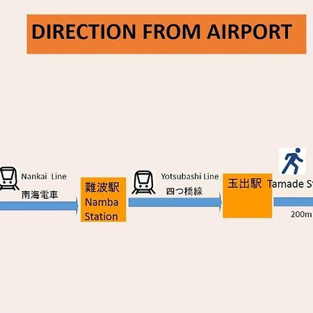 Ferienwohnung 玉出205 Wifi付 玉出駅から徒歩2分 地下鉄難波迄8分 Ōsaka Exterior foto